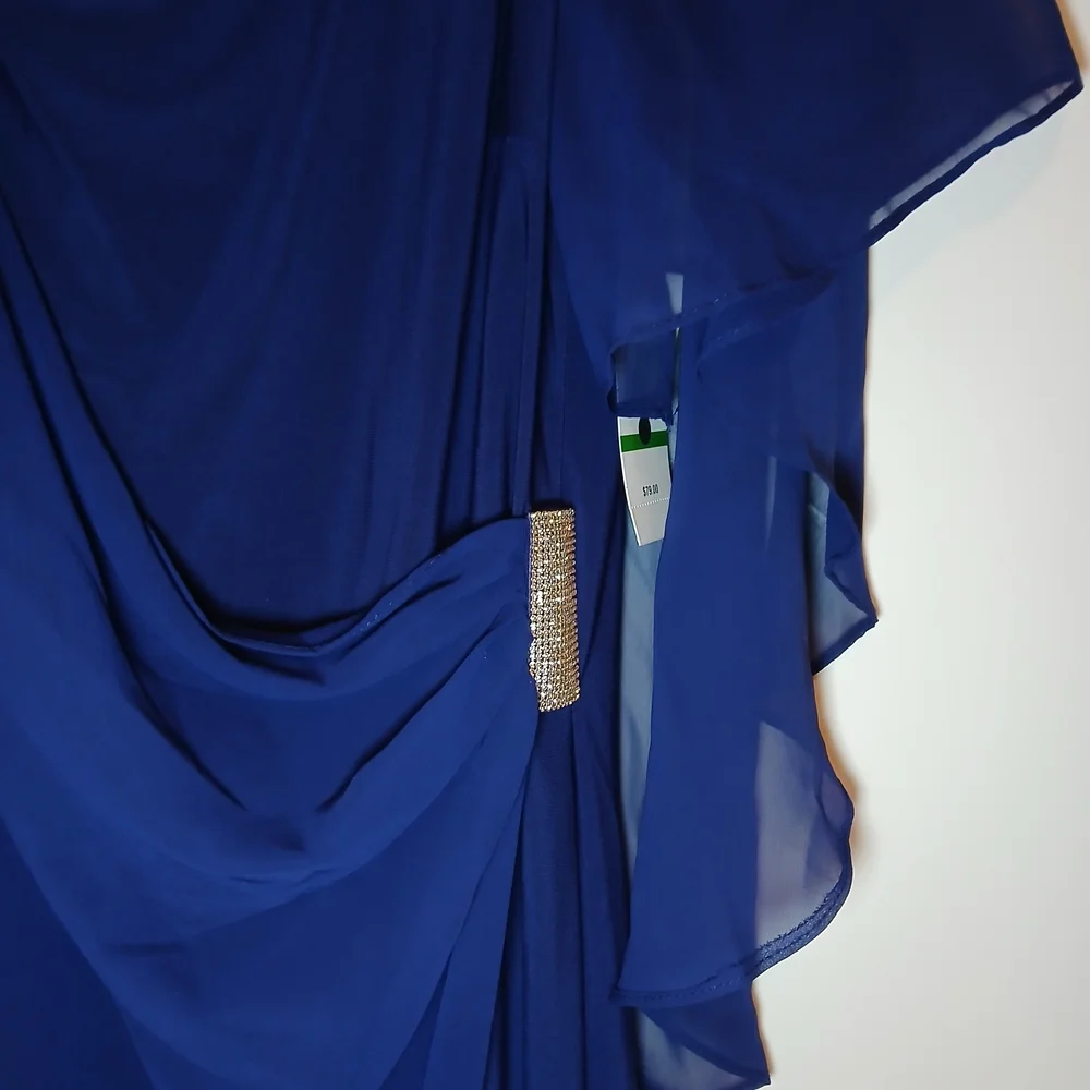 MSK Blue Dress with Silver Details - Picture 3 of 7